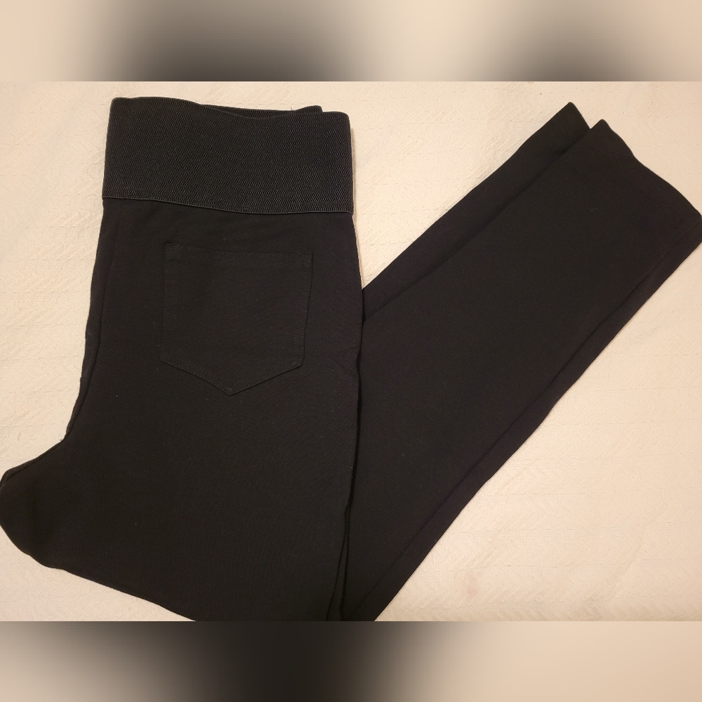 Tribal Black Leggings on Blue Hanger